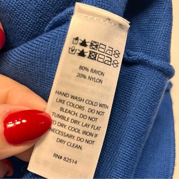 House of Harlow 1960 Cobalt Bodycon Keyhole Dress Large - Picture 8 of 10